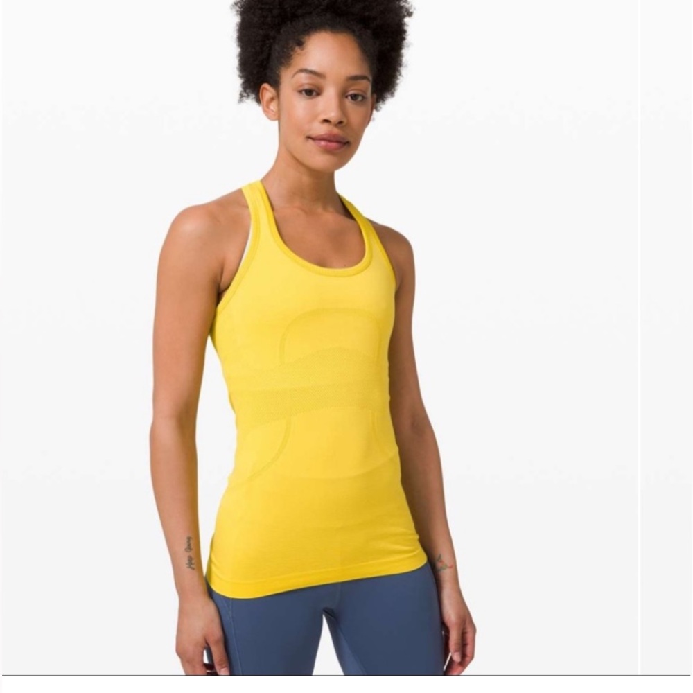 Lululemon Athletica Yellow Tank Top